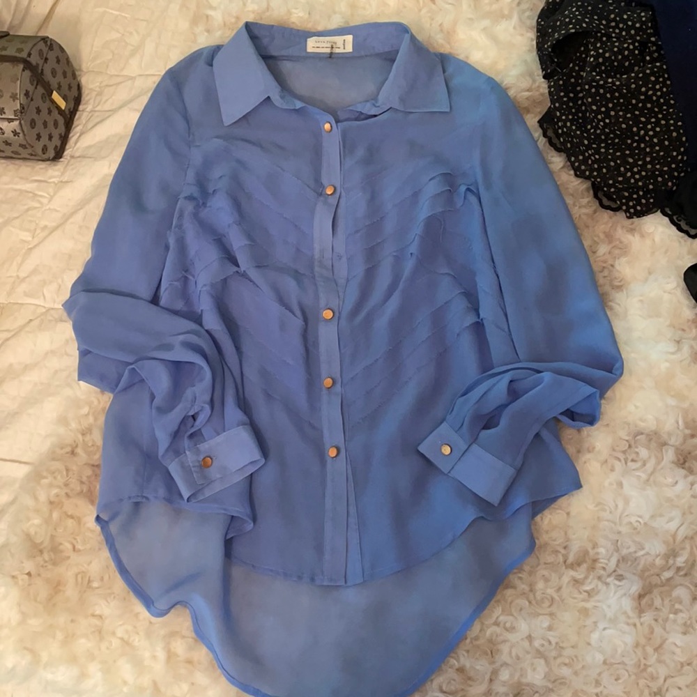 Soft lilac button down shirt
